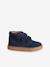 Baskets garçon cuir à scratchs marine - vertbaudet enfant 