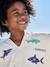 Poncho de bain enfant REQUINS personnalisable, avec coton recyclé blanc imprimé - vertbaudet enfant 