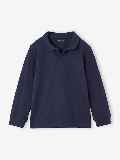 Lot de 2 polos garçon manches longues vert - vertbaudet enfant 