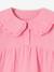 Cotton Gauze Blouse with Fancy Peter Pan Collar for Girls old rose - vertbaudet enfant 