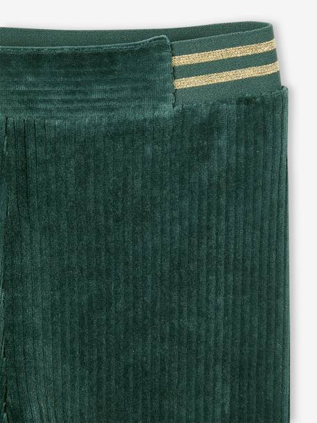 Legging fille velours camel+marine+mauve+vert émeraude - vertbaudet enfant 