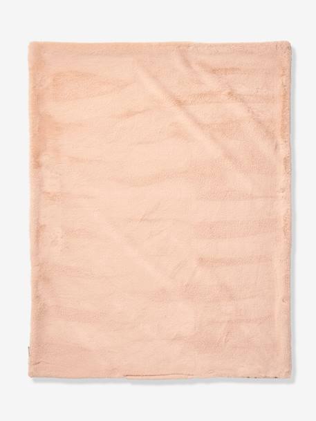 Plaid bi-matière LOVELY LÉO rose imprimé - vertbaudet enfant 