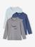 lot de 3 tee-shirts 'Baleine' garçon manches longues bleu ciel - vertbaudet enfant 