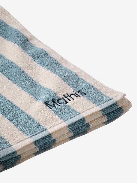 Striped Bath Towel with Recycled Cotton, Transat striped blue+striped pink+striped yellow - vertbaudet enfant 