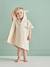 Poncho de bain bébé avec coton recyclé personnalisable Animal beige+ocre+olive+rose pâle - vertbaudet enfant 