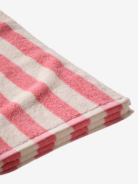 Striped Bath Towel with Recycled Cotton, Transat striped blue+striped pink+striped yellow - vertbaudet enfant 