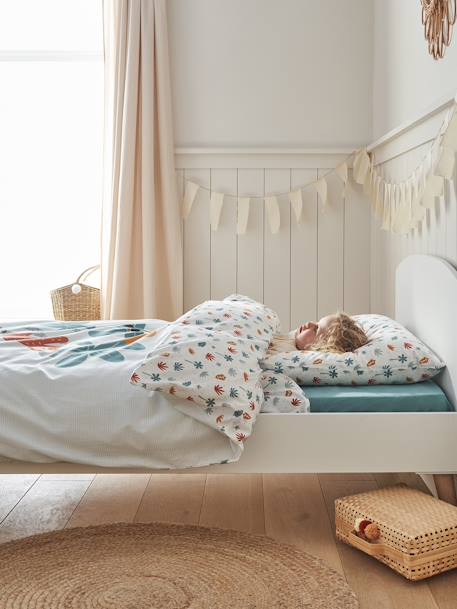 Magicouette Bed Linen Set in Recycled Cotton for Children, Animals multicoloured - vertbaudet enfant 