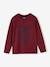 Lot de 3 T-shirts garçon manches longues blanc+bordeaux - vertbaudet enfant 