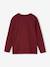 Lot de 3 T-shirts garçon manches longues blanc+bordeaux - vertbaudet enfant 