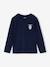 Lot de 3 T-shirts garçon manches longues blanc+bordeaux - vertbaudet enfant 