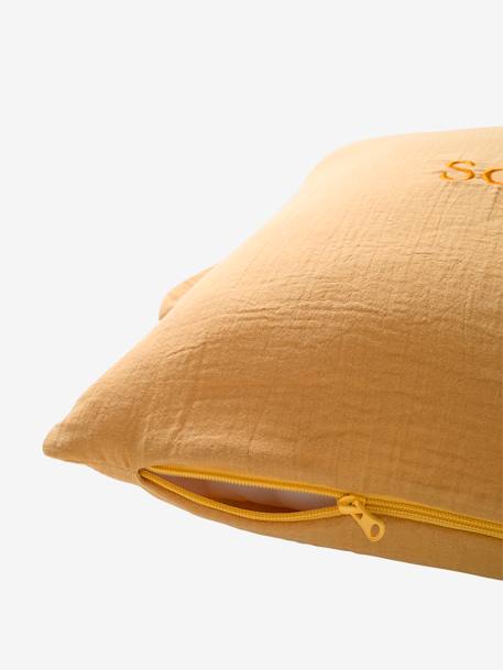 Cotton Gauze Animal Cushion cinnamon+rose+sage green - vertbaudet enfant 