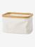 Panier de rangement en sherpa pour table à langer blanc - vertbaudet enfant 