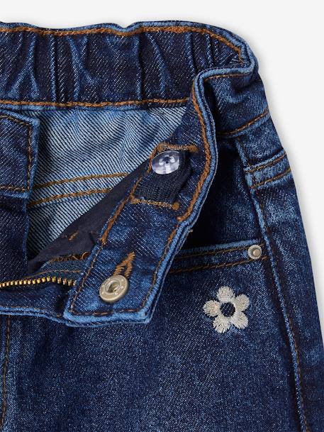 Jean fille large bleu moyen+denim black+denim bleached+denim brut+denim gris+stone - vertbaudet enfant 