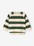 Sweat bébé en molleton rayé bleu+rayé vert+tomette+vert sapin - vertbaudet enfant 