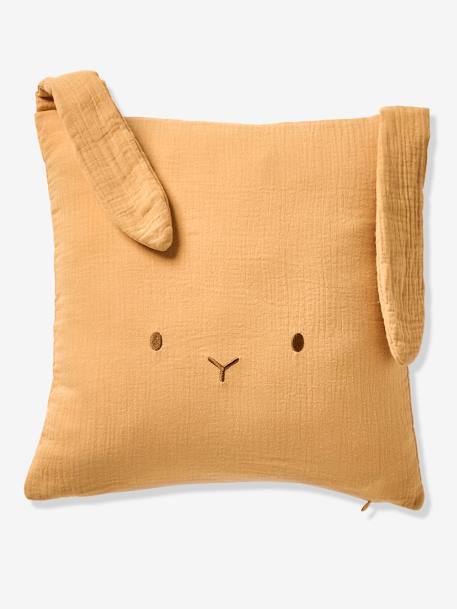 Cotton Gauze Animal Cushion cinnamon+rose+sage green - vertbaudet enfant 