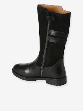 Bottes cavalières zippées cuir fille - vertbaudet enfant Bottes cavalières zippées cuir fille - vertbaudet enfant