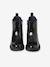 Patent Boots with Zip & Elastic for Girls brown+navy blue - vertbaudet enfant 
