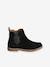 Boots enfant fille cuir zippées lot beige+noir+taupe - vertbaudet enfant 