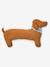 Coussin chien teckel en sherpa ACHILLE marron - vertbaudet enfant 
