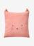Coussin animal en gaze de coton personnalisable cannelle+rose+vert sauge - vertbaudet enfant 