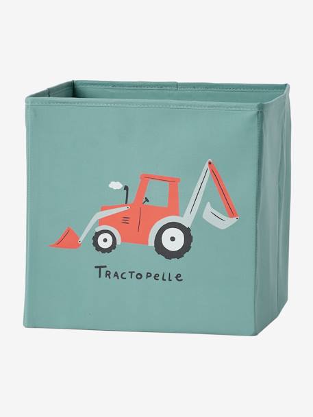 Set of 3 Baskets, Construction Machinery green - vertbaudet enfant 