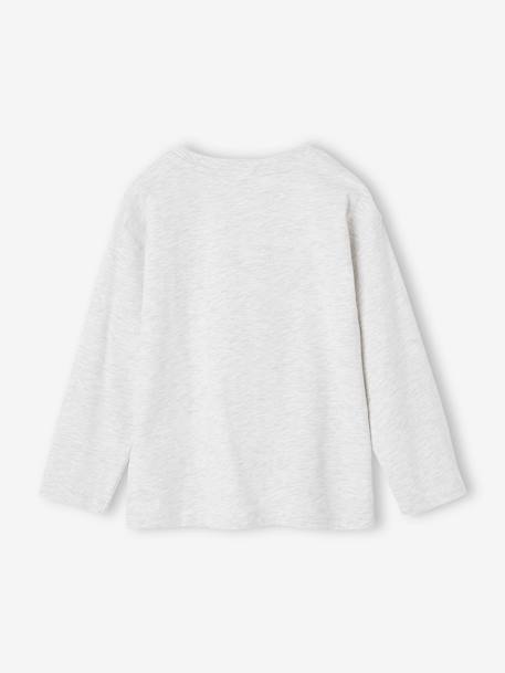 Photoprint Sports Top for Boys marl white - vertbaudet enfant 