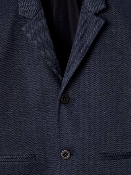 Chevron Blazer for Boys navy blue - vertbaudet enfant 