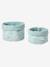 Lot de 2 petits paniers de rangement réversibles DANS LES BOIS vert sauge - vertbaudet enfant 
