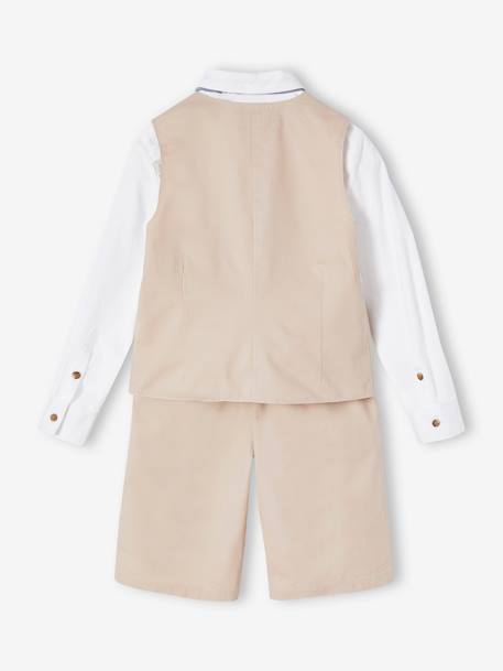 4-Piece Occasion Wear Ensemble for Boys beige - vertbaudet enfant 