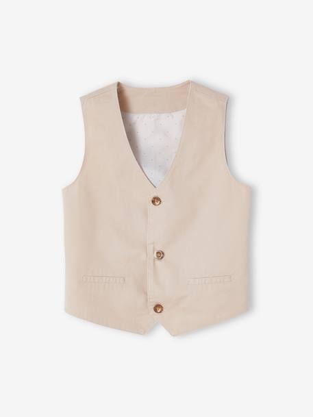 4-Piece Occasion Wear Ensemble for Boys beige - vertbaudet enfant 