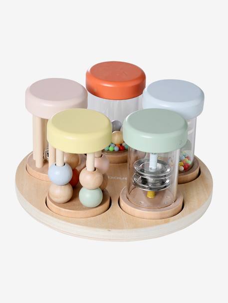 Set of 5 Musical Rattles in FSC® Wood wood - vertbaudet enfant 