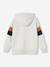 Hoodie with Graphic Motif & Colourblock Sleeves for Boys lichen+marl white - vertbaudet enfant 
