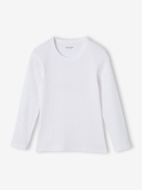 Lot de 3 tee-shirt à côtes manches longues garçon vert émeraude - vertbaudet enfant 