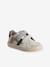 Baskets enfant garçon cuir à scratchs écru+lot blanc+lot bleu - vertbaudet enfant 