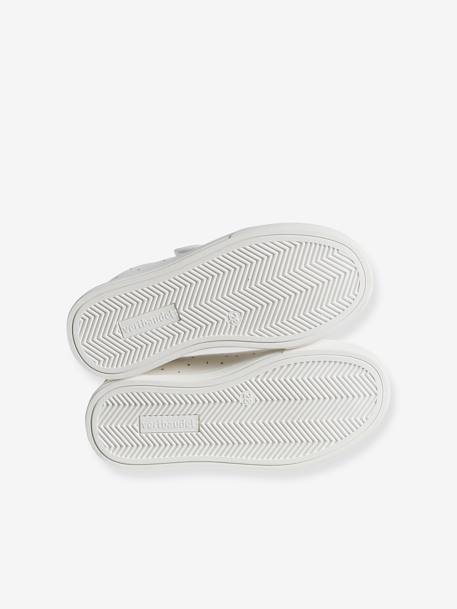 Baskets enfant fille synthétique détails dorés blanc imprimé - vertbaudet enfant 