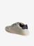 Baskets enfant garçon cuir à scratchs écru+lot blanc+lot bleu - vertbaudet enfant 