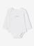 Pack of 5 Long Sleeve Bodysuits in Organic Cotton with Cutaway Shoulders for Babies, BASICS set white - vertbaudet enfant 