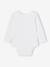 Pack of 5 Long Sleeve Bodysuits in Organic Cotton with Cutaway Shoulders for Babies, BASICS set white - vertbaudet enfant 