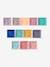 Set of 12 Smooth Cubes multicoloured - vertbaudet enfant 