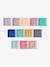 Set of 12 Smooth Cubes multicoloured - vertbaudet enfant 