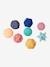 Lot de 8 balles sensorielles jaune+multicolore - vertbaudet enfant 