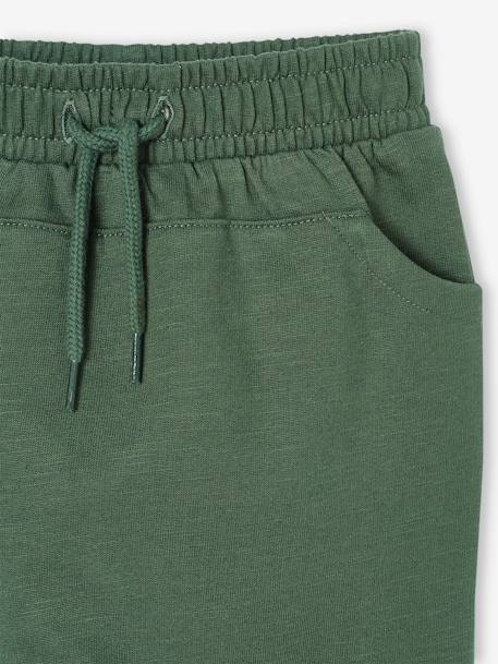 Lot de 2 pantalons bébé en molleton cappuccino+vert sapin - vertbaudet enfant 