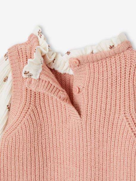 2-in-1 Jumper for Babies rosy+sky blue - vertbaudet enfant 