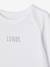 Pack of 5 Long Sleeve Bodysuits in Organic Cotton with Cutaway Shoulders for Babies, BASICS set white - vertbaudet enfant 