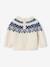 Jacquard Jumper in Ultra Soft Fuzzy Knit for Baby Boys ecru+khaki - vertbaudet enfant 
