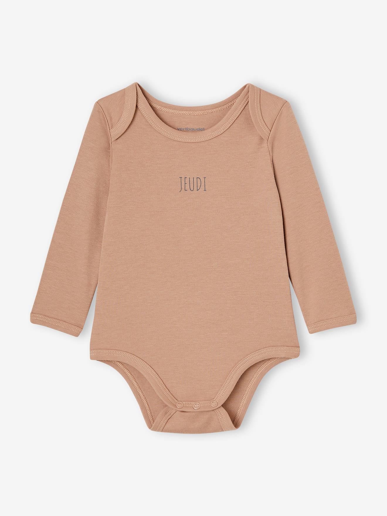 Lot De 5 Bodies Bébé Manches Longues - 100% Coton - Couleur Crème - NEXT Essential - Taille Naissance à 24 Mois - 10
