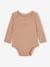 Lot 5 bodies manches longues BASICS bébé emmanchures US en coton bio lot blanc - vertbaudet enfant 