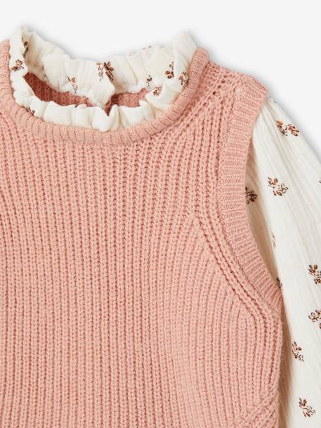 2-in-1 Jumper for Babies rosy+sky blue - vertbaudet enfant 