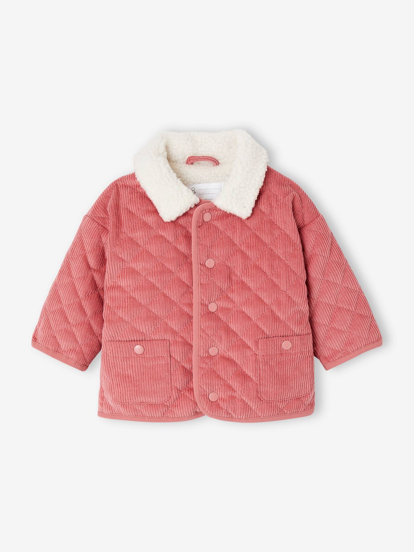 Veste à Capuchon Bébé Fille Odziezet - Manteau En Laine Coupe-vent, Couleurs Variées, Tailles 3 Mois à 4 Ans