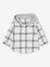 Chequered Hooded Shirt for Babies ecru - vertbaudet enfant 
